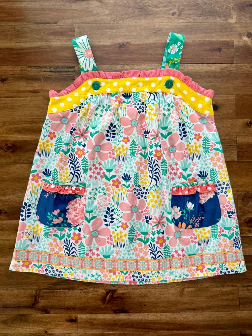 Wildflowers Girls In The Garden Saturday Tank Top 10 Floral Sleeveless Polka Dot